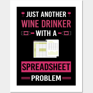 Wine Drinker Spreadsheet Spreadsheets Posters and Art